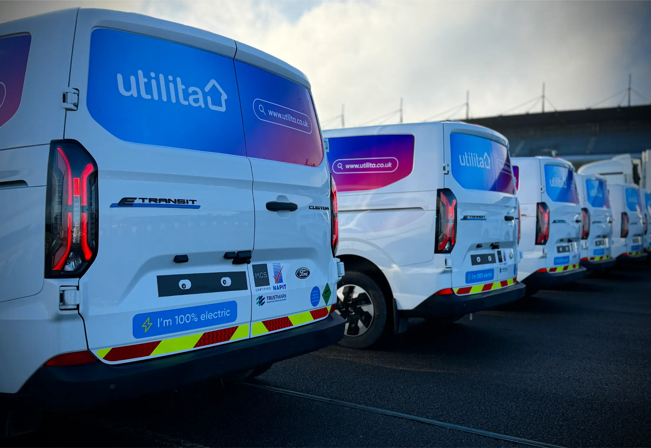 Utilita commercial van wraps fleet branding southampton